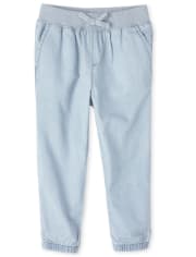 Pantalones de playa de mezclilla para bebés y niñas pequeñas