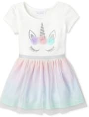 Baby And Toddler Girls Glitter Unicorn Tutu Dress