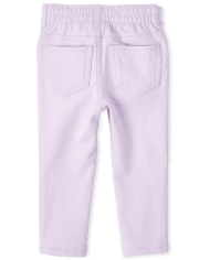 Baby And Toddler Girls French Terry Pull On Jeggings