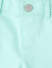 Jeggings sin cierres de rizo francés para bebés y niñas pequeñas