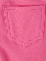 Jeggings sin cierres de rizo francés para bebés y niñas pequeñas