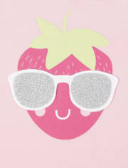 Top peek-a-boo con purpurina para bebés y niñas pequeñas