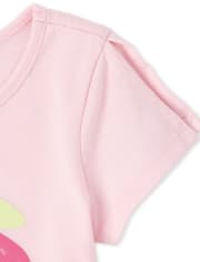 Top peek-a-boo con purpurina para bebés y niñas pequeñas