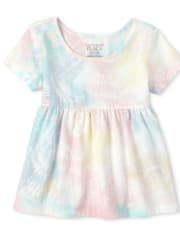 Baby And Toddler Girls Tie Dye Tunic Top