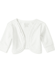 Bolero con volantes a juego para bebés y niñas pequeñas