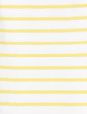 Baby And Toddler Girls Glitter Striped Lemon Leggings