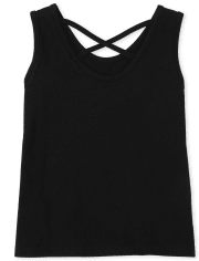Baby And Toddler Girls Mix And Match Cross Back Tank Top