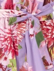 Girls Mommy And Me Floral Matching Halter Dress