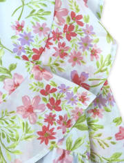 Womens Mommy And Me Floral Matching Cold Shoulder Dress