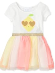 Baby And Toddler Girls Sequin Lemon Tutu Dress