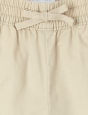 Girls Side Stripe Twill Pull On Beach Pants