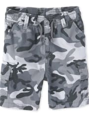 Baby And Toddler Boys Camo Pull On Cargo Shorts