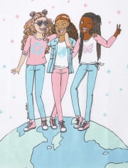 Girls Earth Squad Graphic Tee
