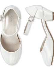 Chaussures irisées à talons bas pour fille
