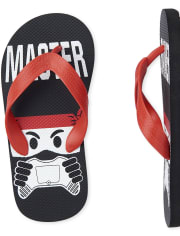 Boys Video Game Ninja Flip Flops