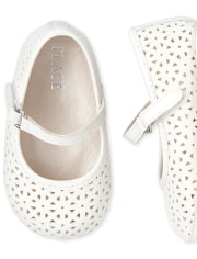 Baby Girls Laser Cut Ballet Flats