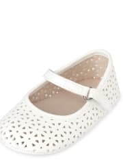 Baby Girls Laser Cut Ballet Flats