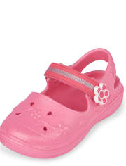 Toddler Girls Glitter Flower Tie Dye Water Shoes