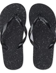 Girls glitter flip flops clearance