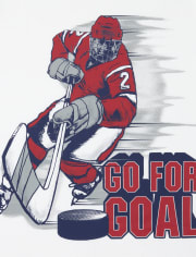 Camiseta gráfica de hockey para niños