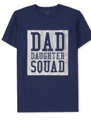 Mens Matching Family Foil Squad Graphic Tee