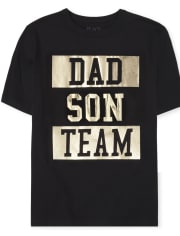 Boys Matching Family Foil Team Graphic Tee