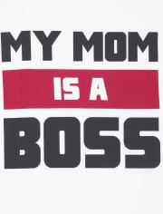 Boys Mom Boss Graphic Tee