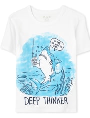 Boys Shark Graphic Tee