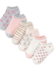 Girls Unicorn Ankle Socks 6-Pack