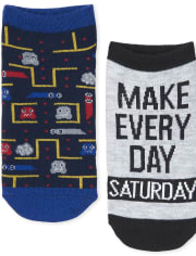 Boys Video Game Ankle Socks 6-Pack
