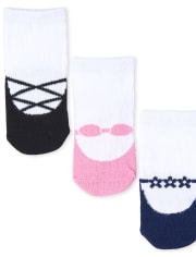 Baby Girls Shoe Midi Socks 9-Pack