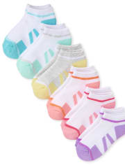 Girls Athletic Cushioned Ankle Socks 6-Pack