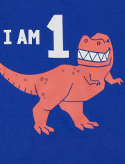 Toddler Boys Birthday Dino 1 Graphic Tee