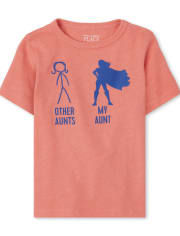 Baby And Toddler Boys Super Aunt Graphic Tee