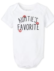 Unisex Baby Short Sleeve Auntie S Favorite Graphic Bodysuit This onesie is designed for the babez with the bold mama. unisex baby auntie graphic bodysuit