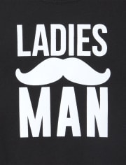Baby Boys Ladies Man Graphic Bodysuit
