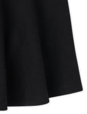Girls Uniform Active French Terry Knit Skort | The Children's Place - BLACK