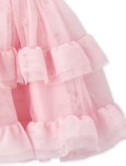 Vestido de tutú de princesa de cumpleaños para niñas pequeñas y bebés