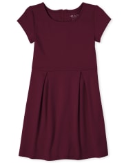 Girls Ponte Knit Everyday Dress