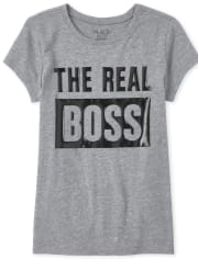 Girls Matching Family Boss Graphic Tee