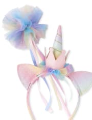 Girls Birthday Glitter Unicorn 3-Piece Accessories Set