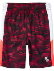 Shorts de básquetbol con rayas laterales para niños