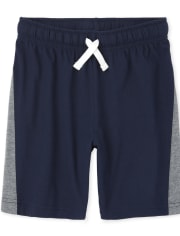 Shorts de baloncesto con rayas laterales para niños