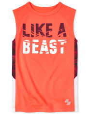 Boys Baseball Side Stripe Performance Tank Top