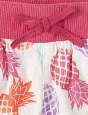 Short à enfiler imprimé pour fille