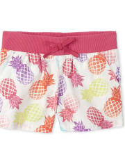 Short à enfiler imprimé pour fille