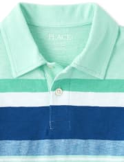 Polo de punto a rayas para niño