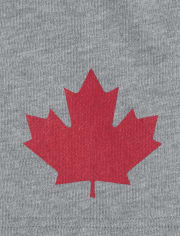 Short en French Terry pour garçons, fête du Canada, feuille d'érable