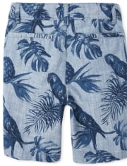Boys Print Chino Shorts