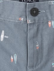 Boys Print Chino Shorts